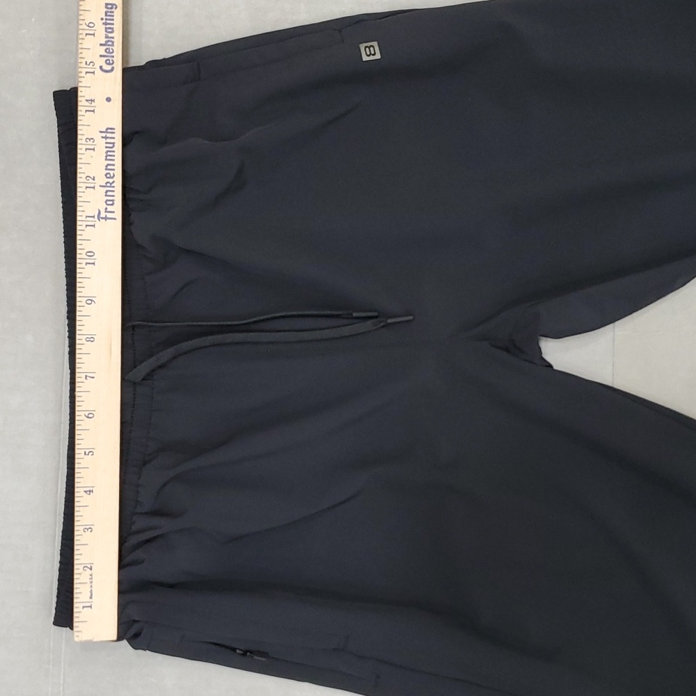 Layer 8 jogger pants men's medium black Qwick Dry lightweight elastic drawstring - Picture 5 of 10